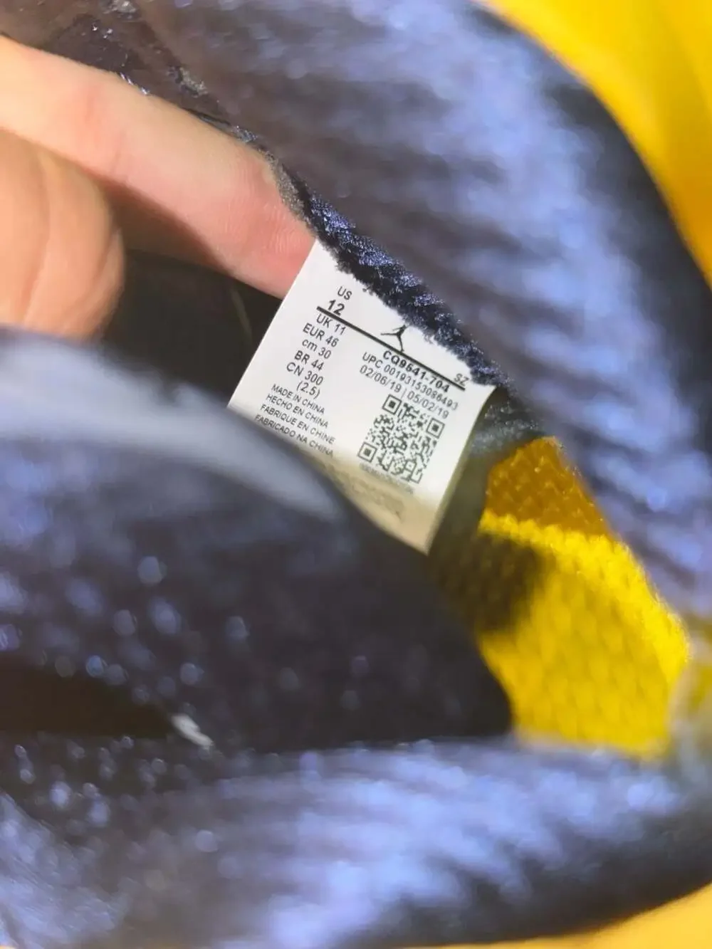 Air Jordan 5 Retro Michigan (2019) CQ9541-704‼️SHIP FAST‼️SZ 12M REPLACEMENT BOX
